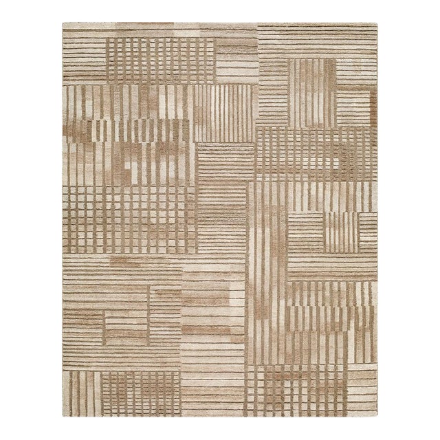 Bergamo Handmade Rug Beige 2x3 For Sale
