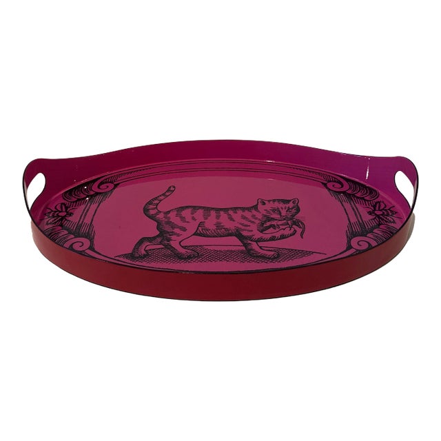 Gucci Pink Cat Serving Tray For Sale