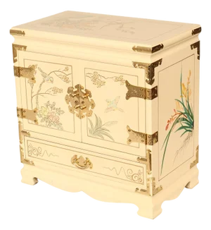 Painted Chinoiserie Style Jewelry Chest