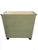 1990s Vintage Palm Beach Regency Painted Palm Tree Woven Rattan Sage Green Three-Drawer Chest / Nightstand For Sale - Image 5 of 9
