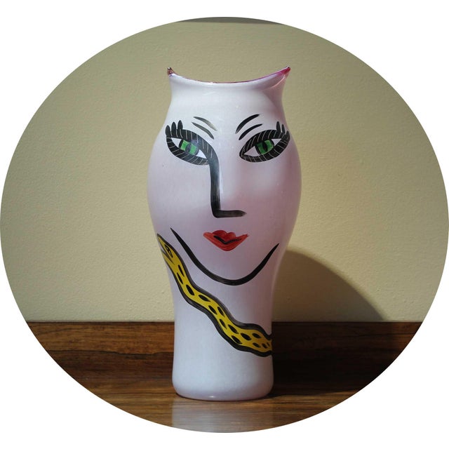 This iconic piece of art glass is designed by celebrated Swedish artist , Ulrica Hydman-Vallien. A superb piece being...