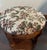 Vintage Carved Wood Footstool With Floral Tapestry Upholstery For Sale In New York - Image 6 of 12