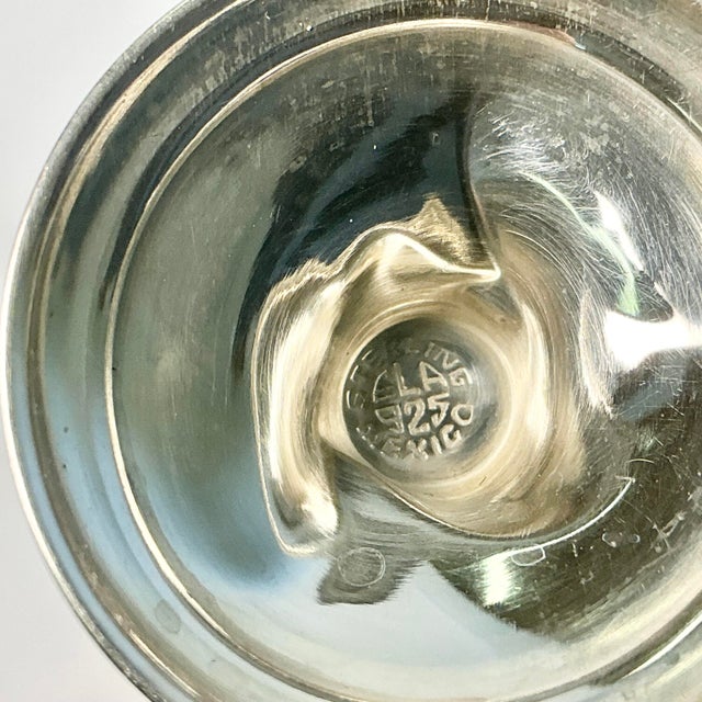 1950s Vintage Boho Chic Art Deco Mexican Antonio Pineda Sterling Silver Cordials - Set of 10 For Sale - Image 12 of 13
