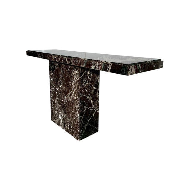 Multi Colored Marble Console Table, Italy 1970 For Sale - Image 4 of 10