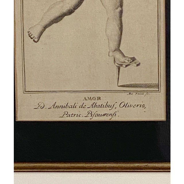 18th or 19th Century Italian Engraving of a Putto For Sale - Image 4 of 4
