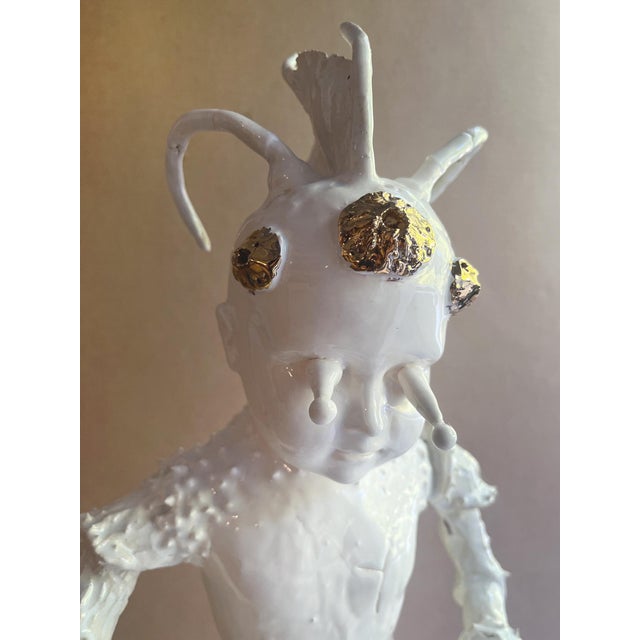 Ceramic "Lobster Boy #11," Porcelain Sculpture by Robert Hechler For Sale - Image 7 of 15