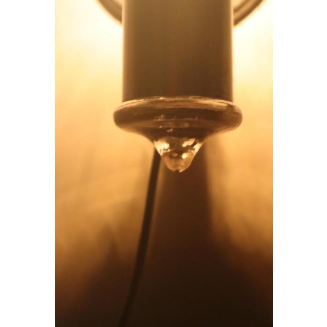 Swedish Hand-Blown Amber Glass Wall Light from Ostling Gnosjö, 1970s For Sale - Image 4 of 15