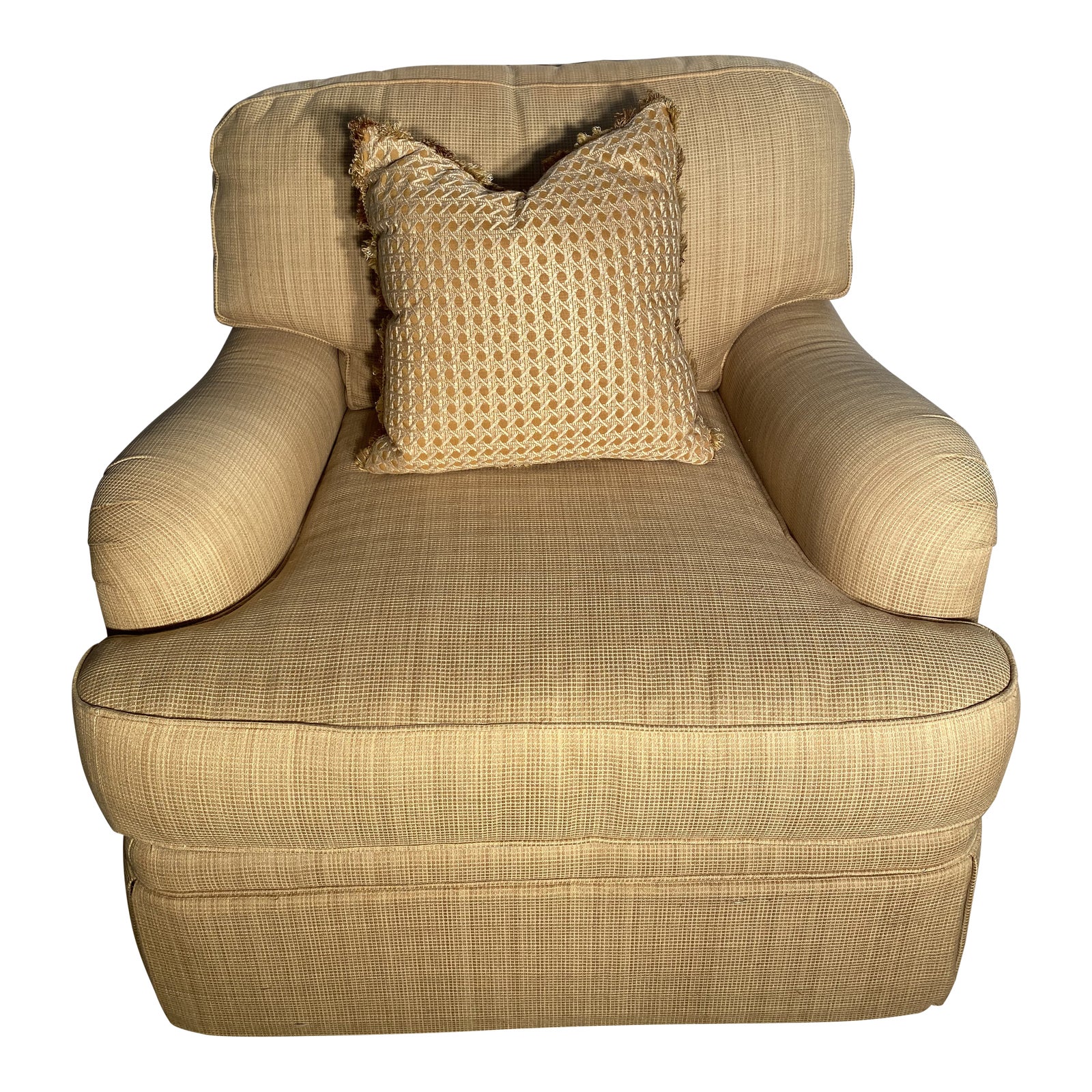 Henredon Sandstone Upholstered Chair Chairish