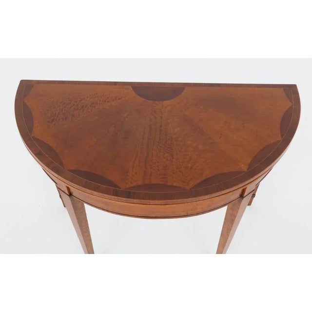 Hepplewhite Revival Games Table in Satinwood, 1900s For Sale - Image 5 of 7