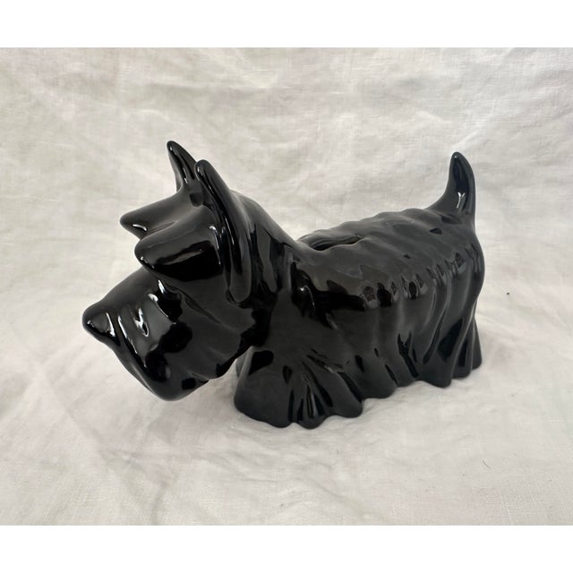 Vintage Black Scottie Dog Piggy Bank For Sale In Palm Springs - Image 6 of 6