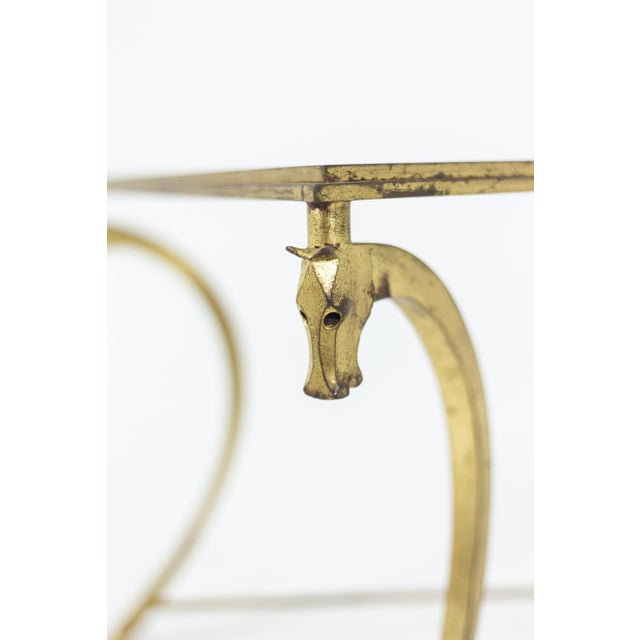 1950s Coffee Table in Gilt Iron from Maison Ramsay, 1950s For Sale - Image 5 of 8