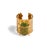 Egyptian Symbol Scarab Beetle Green Jade & Gold Chunky Ring, Size 4 For Sale In Miami - Image 6 of 6