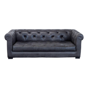Restoration Hardware Chesterfield 3-Seat Tufted Leather Sofa