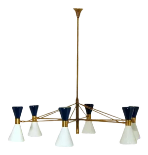 1960s Mid-Century Italian Diabolo Chandelier