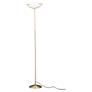 Italian Halogen Brass Floor Lamp, 1980s