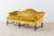 Chippendale Chinese Chippendale Style Citron Velvet Camel Back Sofa For Sale - Image 3 of 13