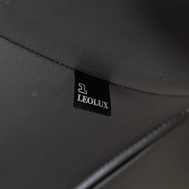 Echnaton Armchair in Black Leather from Leolux For Sale - Image 9 of 14