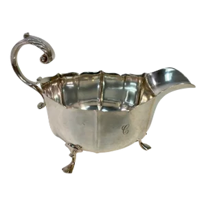 Antique Mappin & Webb Silver Plate Sauce / Gravy Boat - Made in England