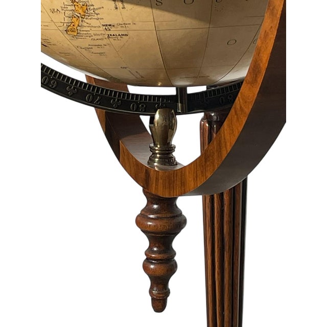 2000 - 2009 Vintage Maitlan-Smith Replogle 'World Classic Series' 16" Globe on Stand With Brass Caster Wheels For Sale - Image 5 of 14