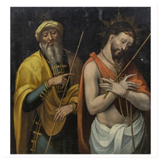 Flemish School Artist, Ecce Homo, 17th Century, Oil on Canvas For Sale
