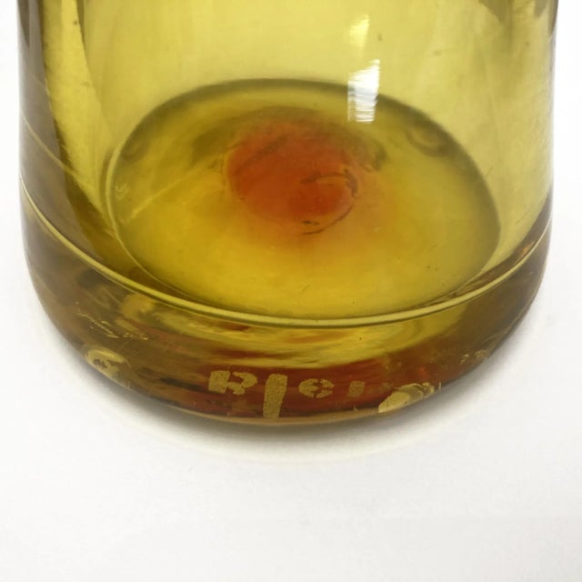 1960s Vintage 1966 Blenko Slim Bud Vase, Designed by Wayne Husted For Sale - Image 5 of 6