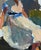 Portrait Woman Large Portrait Oil Painting Original Socialist Realism Ukrainian Artist Sokolovsky G. 1960s For Sale - Image 4 of 6