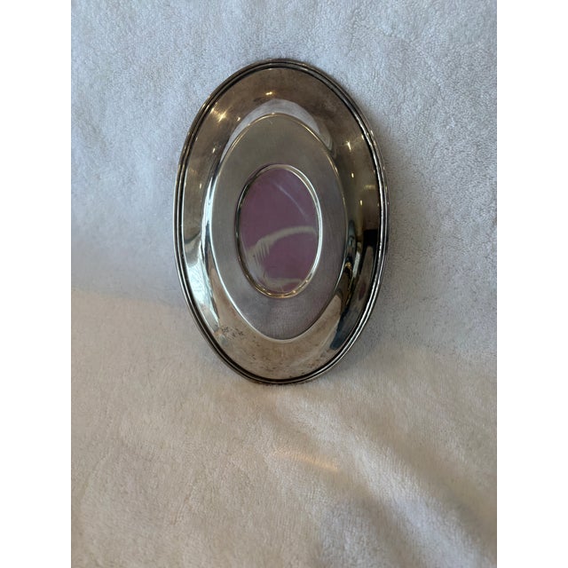 Silver Mid 20th Century Sterling Silver Round Platter For Sale - Image 8 of 9