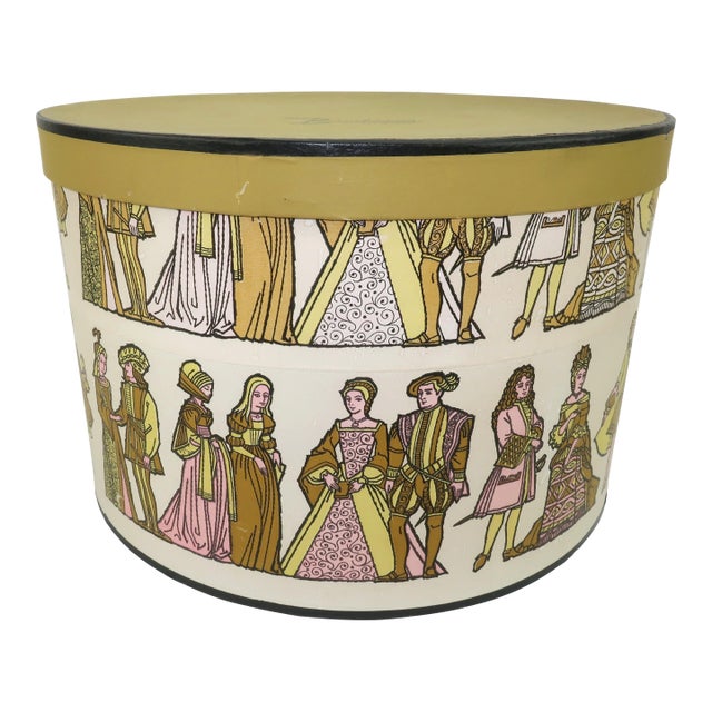 Department Store ‘Timeline of Fashion’ Hat Box, 1960’s For Sale