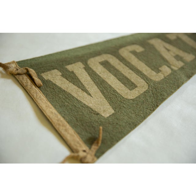 Vintage Vocational School Felt Flag Pennant For Sale - Image 4 of 5