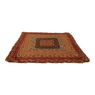 Vintage Jute Table Mat For Sale
