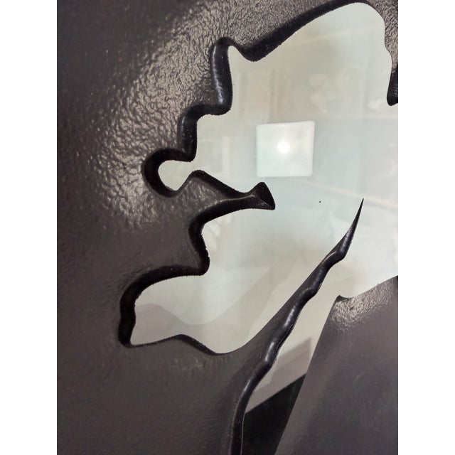 1990's Vintage Robert's for Ancoa Cowboy Art Glass Sculpture For Sale - Image 12 of 15