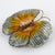 Fabrice Paris Silver-Gray and Saffron Butterfly Carved Brooch For Sale - Image 10 of 10