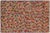 Contemporary Balochi Gray/Red Wool Rug - 3'0''x4'11'' For Sale - Image 10 of 11
