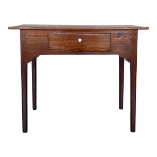 Spanish Country Pine "Mobila " Side Table With Drawer For Sale