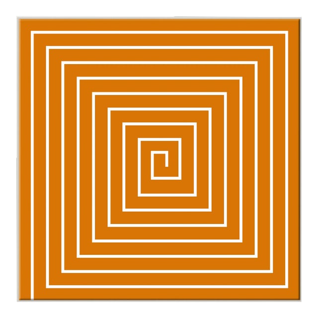 Homage to Stella in Orange, Framed Art Print by David Phoenix For Sale