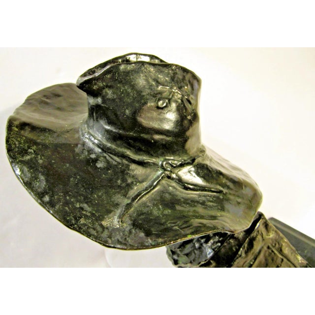 1980s Bronze Bust of the Sergeant After Frederick Remington, American, 1861-1909 For Sale - Image 11 of 14