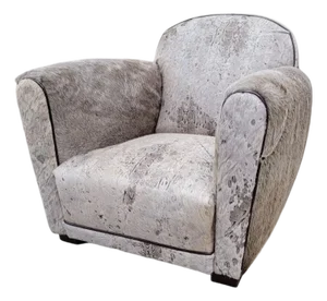 Vintage French Art Deco Club Chair Newly Reupholstered