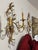 Mid 20th Century Florentine or Hollywood Regency Italian Gilt Tole & Crystal Wall Sconces - A Pair For Sale - Image 13 of 13