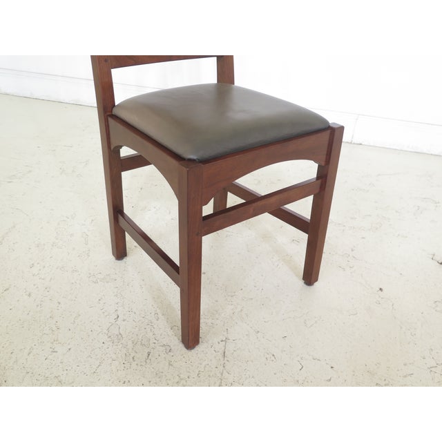 1990s Vintage Stickley Mission Cherry Dining Room Chairs Set of 4