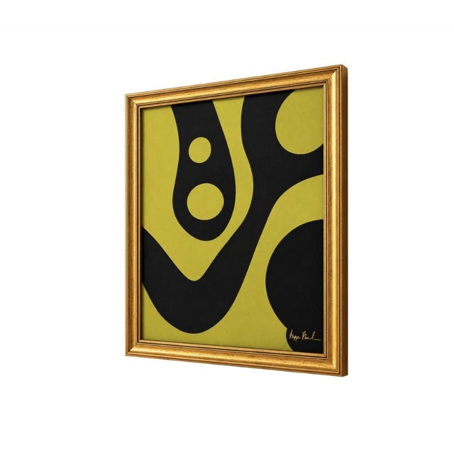 Mid-Century Modern Solar Current — Mid-Century Inspired Abstract Painting by Bryan Boomershine, Framed For Sale - Image 3 of 6