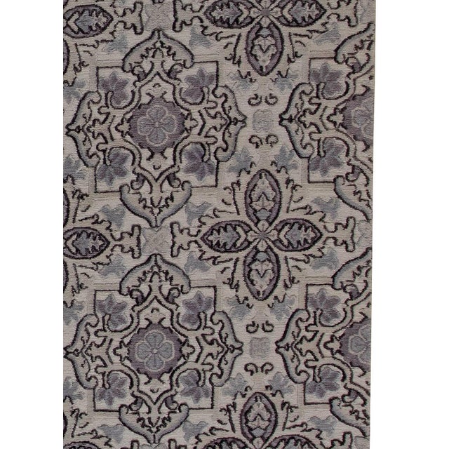 Contemporary European Inspired Tibetan Handmade Wool Rug by Doris Leslie Blau For Sale In New York - Image 6 of 7