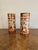 Outstanding quality pair of 19th century Japanese Kutani cylindrical vases, having a quality pair of antique Japanese...