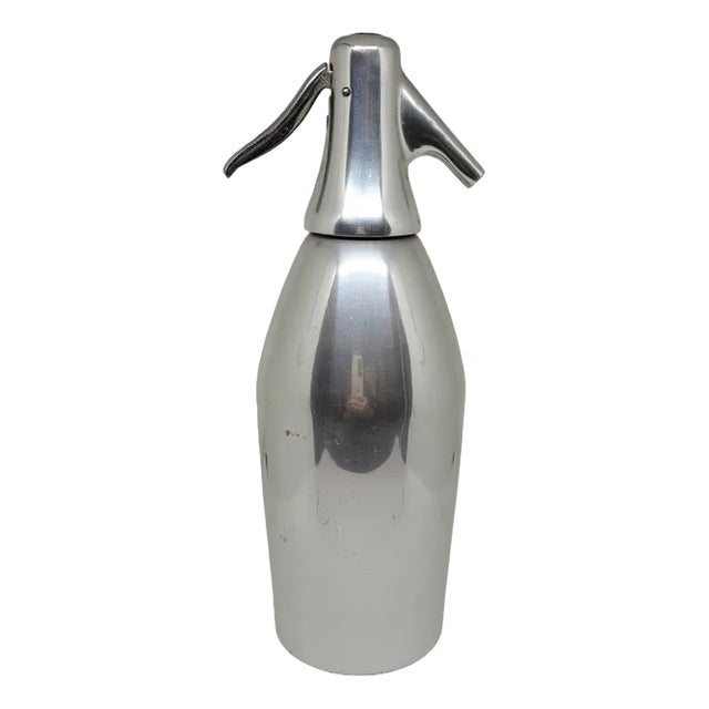 No. 1 Seltzer Siphon Autoseltz mod. 56 in Anodised Aluminium and Chrome-Plated Metal by Sergio Asti for S.A.C.A.B., Milan, Italy, 1955 For Sale
