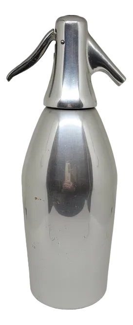 No. 1 Seltzer Siphon Autoseltz mod. 56 in Anodised Aluminium and Chrome-Plated Metal by Sergio Asti for S.A.C.A.B., Milan, Italy, 1955