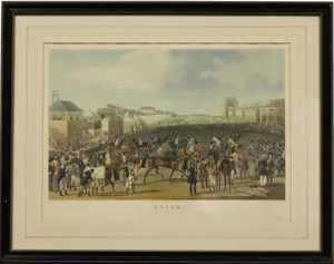 "Epsom: The Race Over" Aquatint