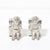 This charming Pair of Victorian Silver-Plated 'Eton Boy' Napkin Holders originated in the United States, circa 1880. Each...
