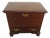 Rare Kittinger Solid Mahogany Lift Lid Chest For Sale