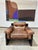 1970s Mid Century Brutalist Danish Pine and Leather Lounge Chair For Sale In Tampa - Image 6 of 7