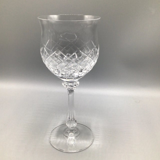 1980s Mikasa Montclair Water Goblets-Set of 3 For Sale - Image 5 of 13