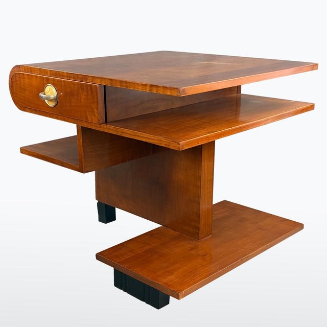 Art Deco Coffee Table and Armchairs, 1930s, Set of 3 For Sale - Image 3 of 15